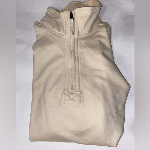 🎉HP🎉 NWT Gear for Sports Men’s Sweatshirt 1/4 Zip Pull Over Cream color Large - Picture 2 of 8